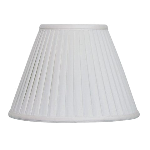 Empire Hand Side Pleat Anna Rayon Lamp Shade - Off White