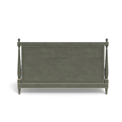 Bunny Williams Traditional Empire Cannonball Panel Bed with Finials - Queen - King