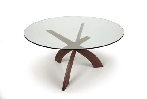 Copeland Furniture Entwine Timeless Minimalist Modern Round Dining Table - 48 W