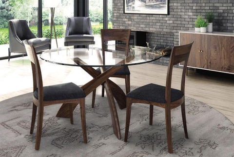 Copeland Furniture Entwine Timeless Minimalist Modern Round Dining Table - 48 W