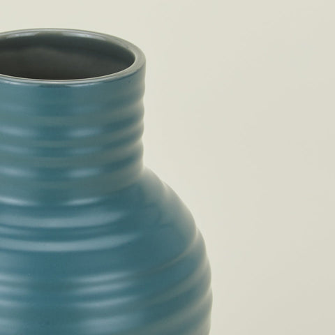 ESSENTIAL CERAMIC VASE - PEACOCK