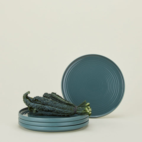 Everyday Minimalist Glazed Stoneware Dinner Plate Set