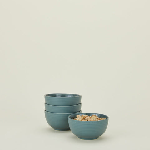 Everyday Minimalist Stoneware Bowl Set with Glazed Finish