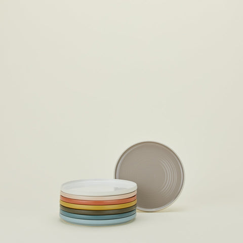 Everyday Minimalist Glazed Stoneware Salad Plate Set