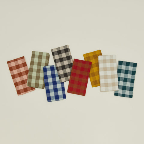 ESSENTIAL GINGHAM DINNER NAPKINS - SET OF 4