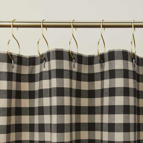ESSENTIAL GINGHAM SHOWER CURTAIN