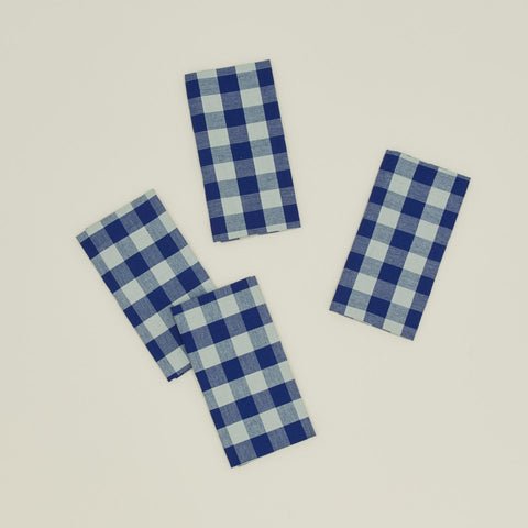 ESSENTIAL GINGHAM DINNER NAPKINS - SET OF 4