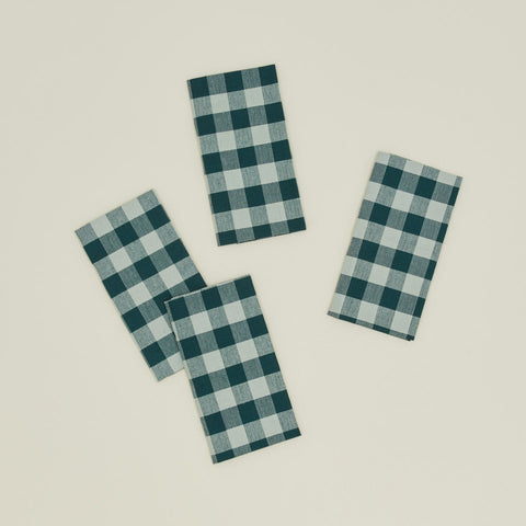 ESSENTIAL GINGHAM DINNER NAPKINS - SET OF 4