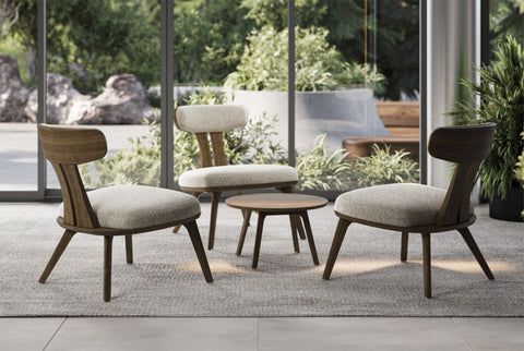 Timeless Minimalist Modern Armless Club Lounge Chair