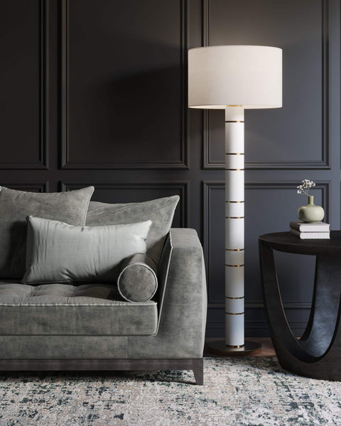 Eton Ambient Column Fluted Modern Floor Lamp