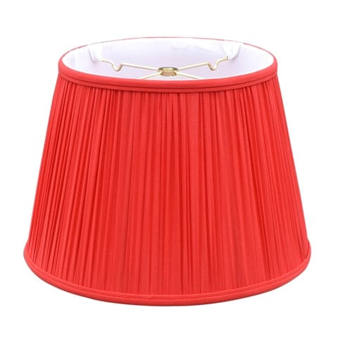 European Empire Hand Free Pleat Anna Rayon Lamp Shade - Bright Red
