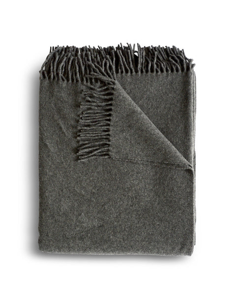 Minimalist Cashmere Fringe Throw