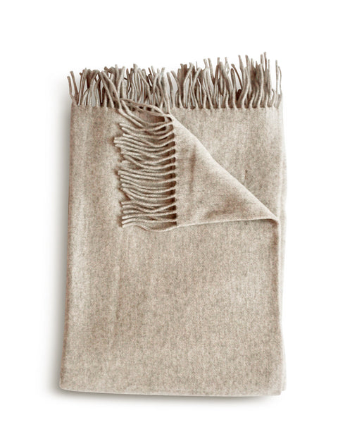 Minimalist Cashmere Fringe Throw