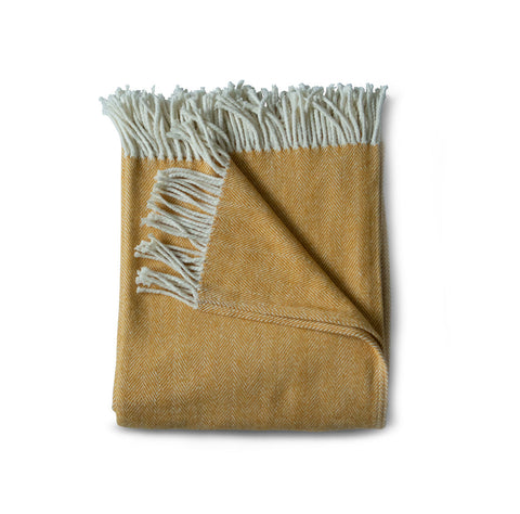 Evangeline Linens Scandinavian Herringbone Soft Woven Fringe Rectangle Throw - 54x 72