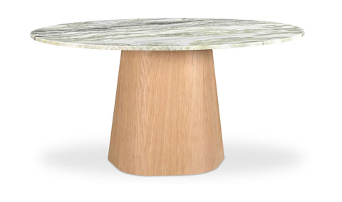 Moe's Home Collection Nature-Driven Modernist Tulip Marble Dining Table - 60 W