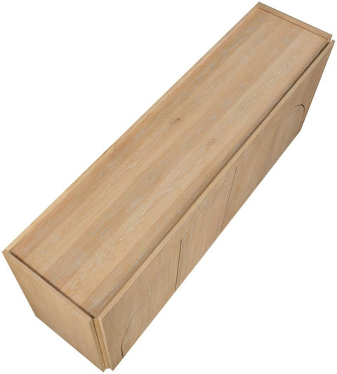 Contemporary Organic Veneer Sideboard Cabinet