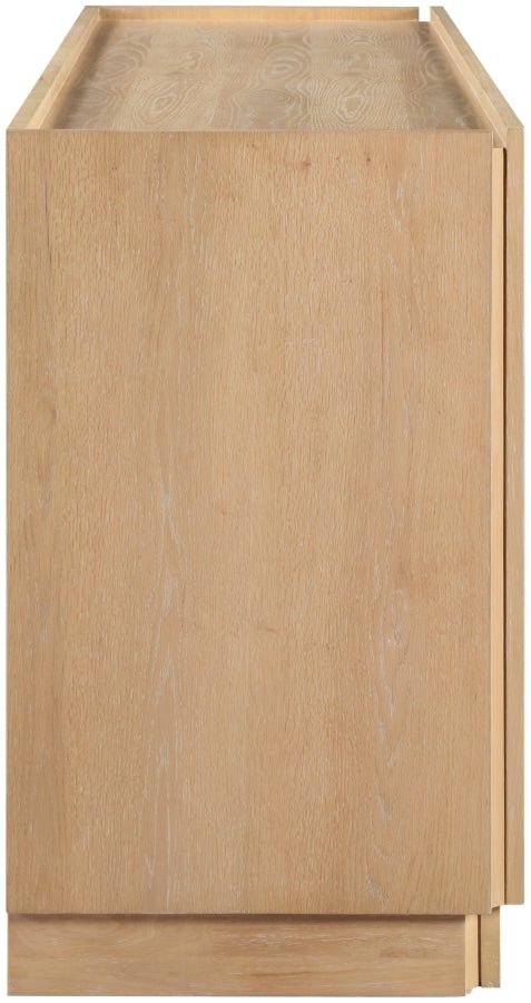 Contemporary Organic Veneer Sideboard Cabinet
