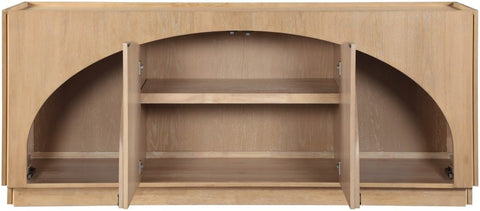 Contemporary Organic Veneer Sideboard Cabinet