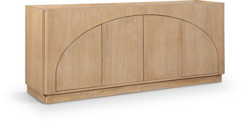 Contemporary Organic Veneer Sideboard Cabinet
