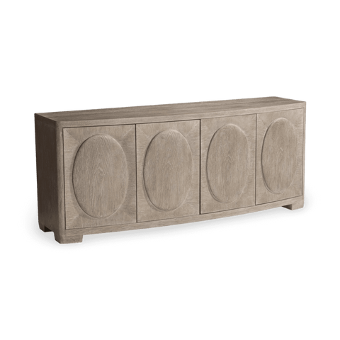 Aventura Washed Oak Buffet Cabinet for Contemporary Spaces