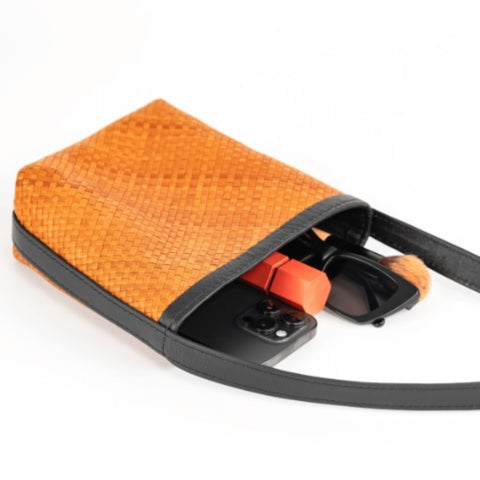 Geometric Braided Crossbody with Shoulder Straps