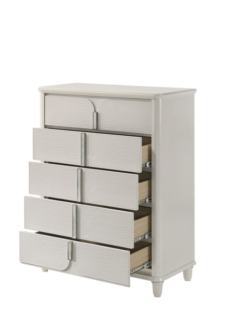 Modern Painted Drawer Chest with Pull Handles Standard Chest