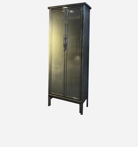 Tapered Lacquered Cabinet in Dark Green