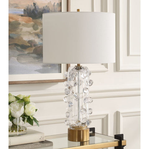 Aura Accent Drum Table Lamp for Modern Spaces