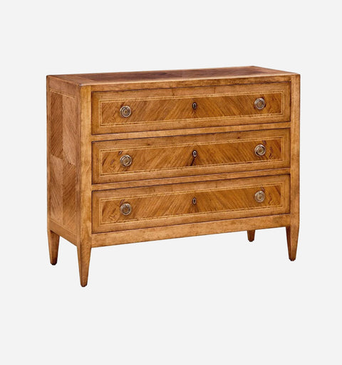 Space Saving Traditional Standard Chest Two Tone Wood