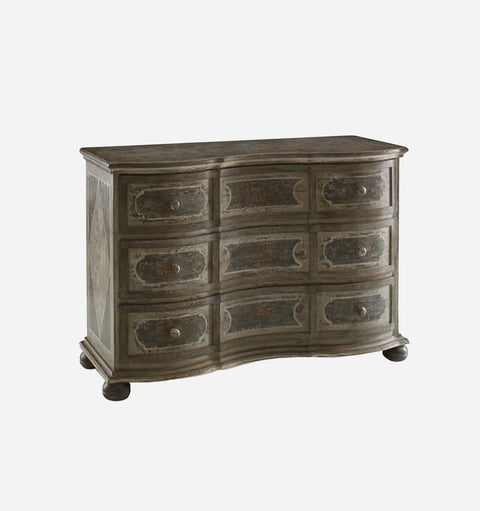 Traditional Accent Chest with Distressed Finish and Knob Handles