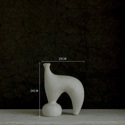 Decorating Essentials Modern Asymmetrical Matte Table Vase