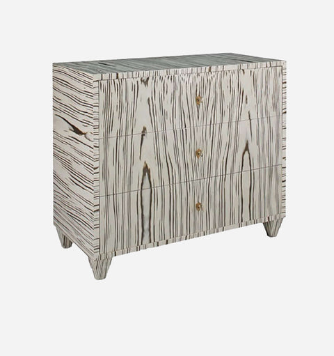 Space Saving Contemporary Zebra Accent Chest