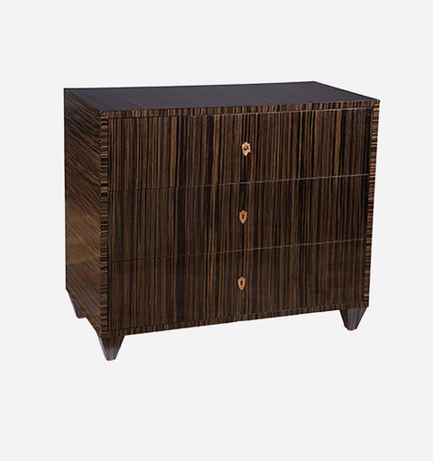 Space Saving Contemporary Zebra Accent Chest