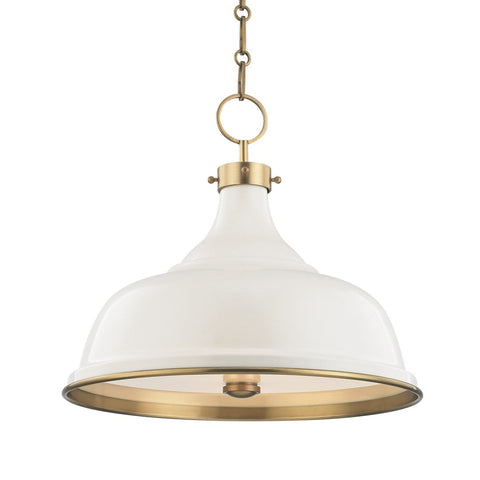 Accent Ambient Modern Bell Pendant Light in Aged Brass