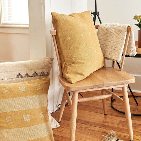 Powered by People Artful Traditionalist Organic Bohemian Accent Throw Pillow - 20 x 20