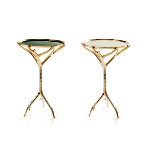 Powered by People Organic Sculpted Freeform Drink Table Accent Table - 14.5 W