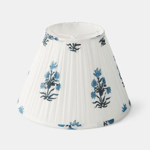 Accent Blossom Azure Pleated Shade Lamp Shade