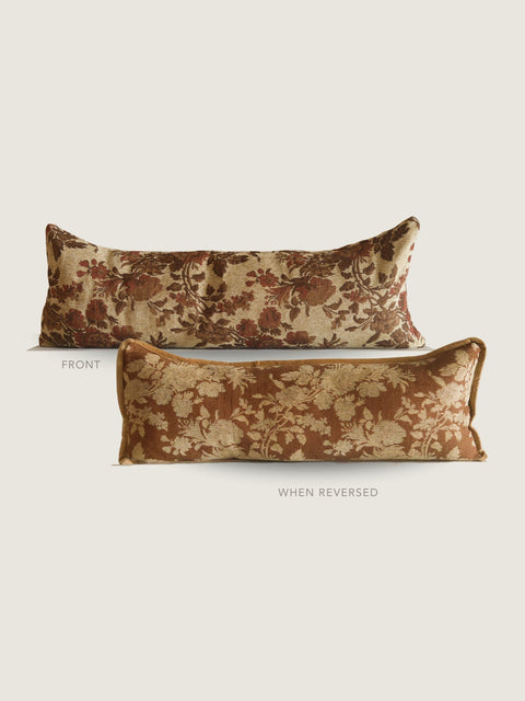 Powered by People Artful Traditionalist Reversible Pillow Cover Traditional Style - 14 x 36