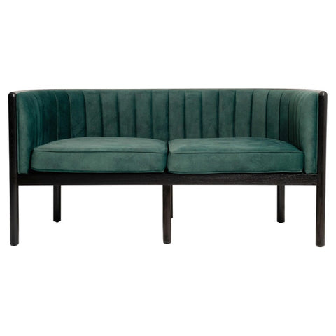 Timeless Minimalist Mid Century Velvet Loveseat Sofa