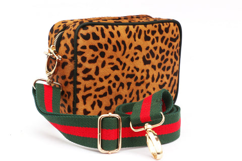 Leopard Animal Pattern Crossbody with Adjustable Strap