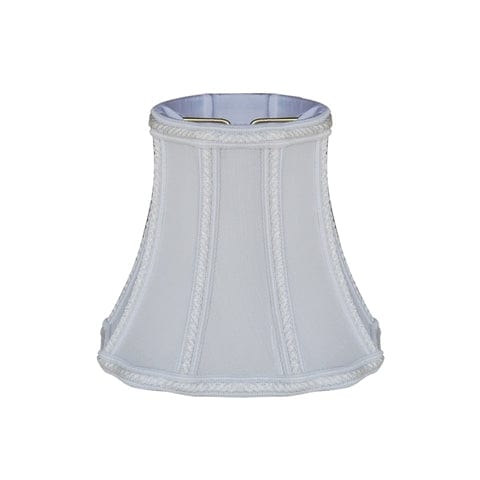 Fancy Octagon 100% Pongee Silk Lamp Shade - Oyster