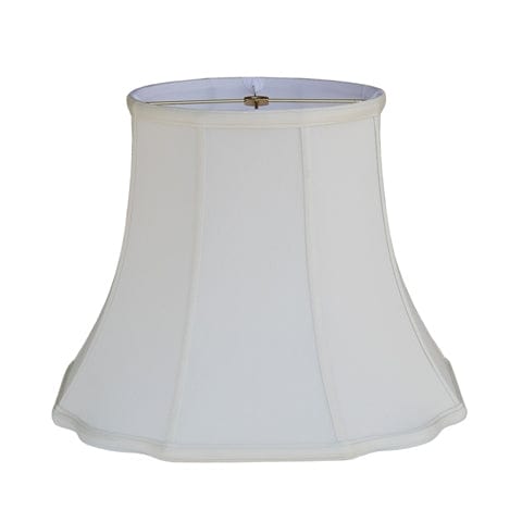 Fancy Octagon Supreme Satin Lamp Shade - Off White