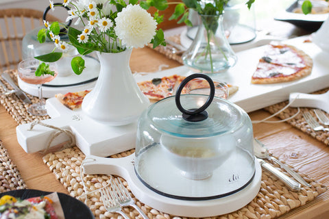 Contemporary Organic Handmade Solid Wood Serving Board