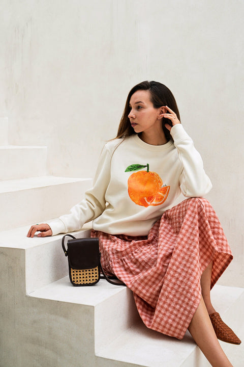 Handwoven Geometric Leather Trim Crossbody