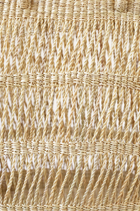 Beach Geometric Braided Handmade Basket Bag