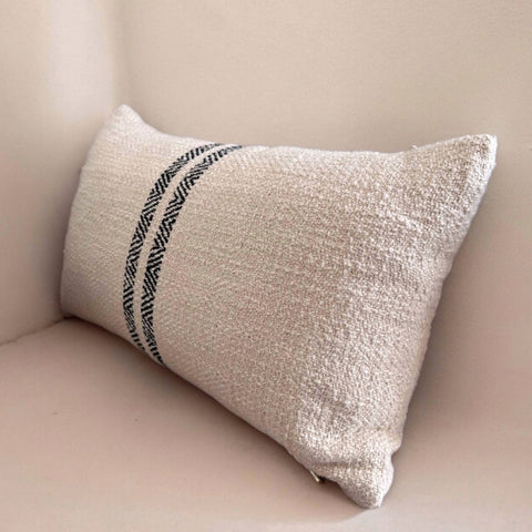 Powered by People Timeless Minimalist Scandinavian Soft Textured Lumbar Pillow - 12 x 20