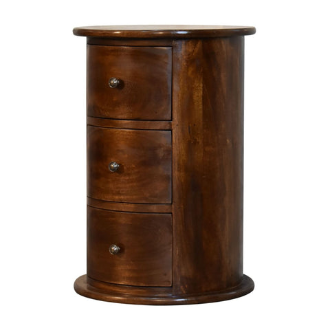 Contemporary Bachelor Drawer Chest with Knob Handle