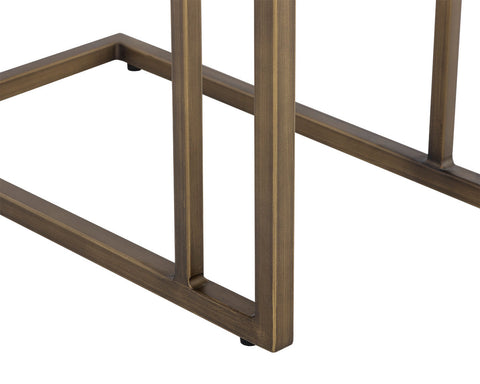 Sawyer Timeless Minimalist C Table in White End Table