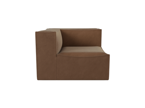 Catena Timeless Minimalist Contemporary Velvet Modular Sofa