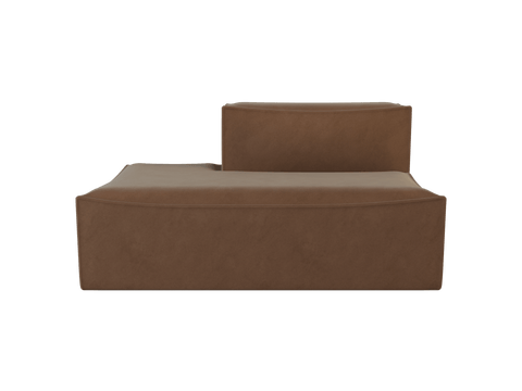 Catena Timeless Minimalist Velvet Open End Modular Sofa